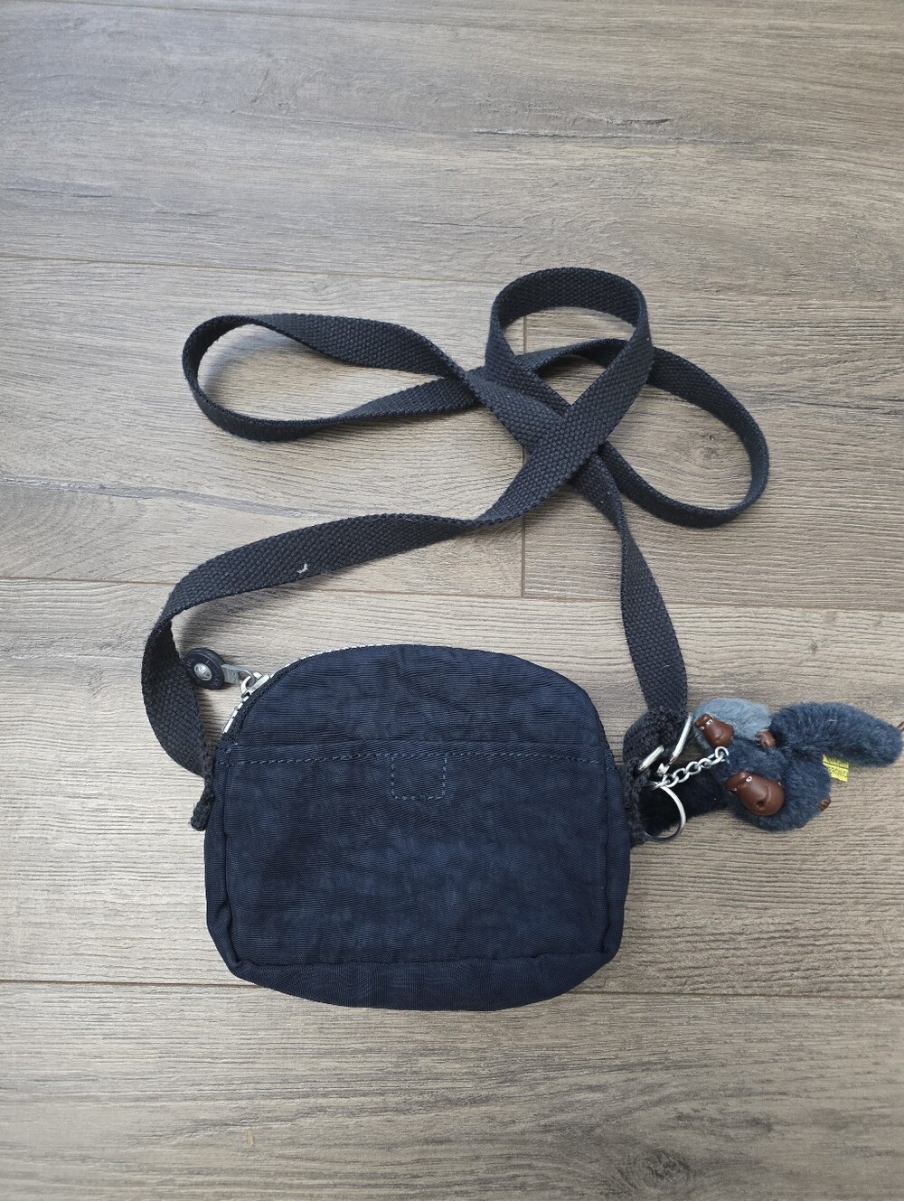 Kipling Keefe Veronica Navy Blue Shoulder Bag Monkey Included - Picture 7 of 8